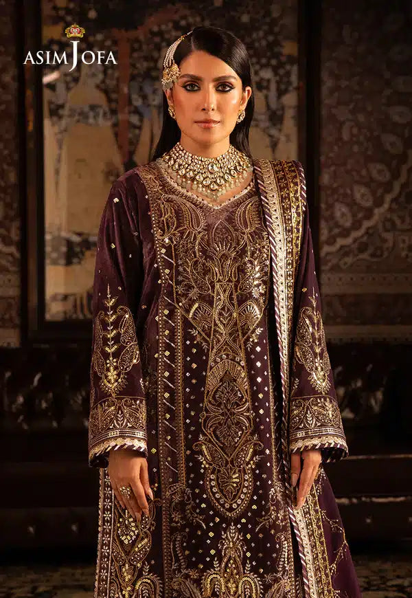 Asim Jofa | Makhmal Wedding Velvet 23 | AJMM-06 - by - Libasekhas UK - Registered Vendor of : Asim Jofa - 100% Original Designer Dresss
