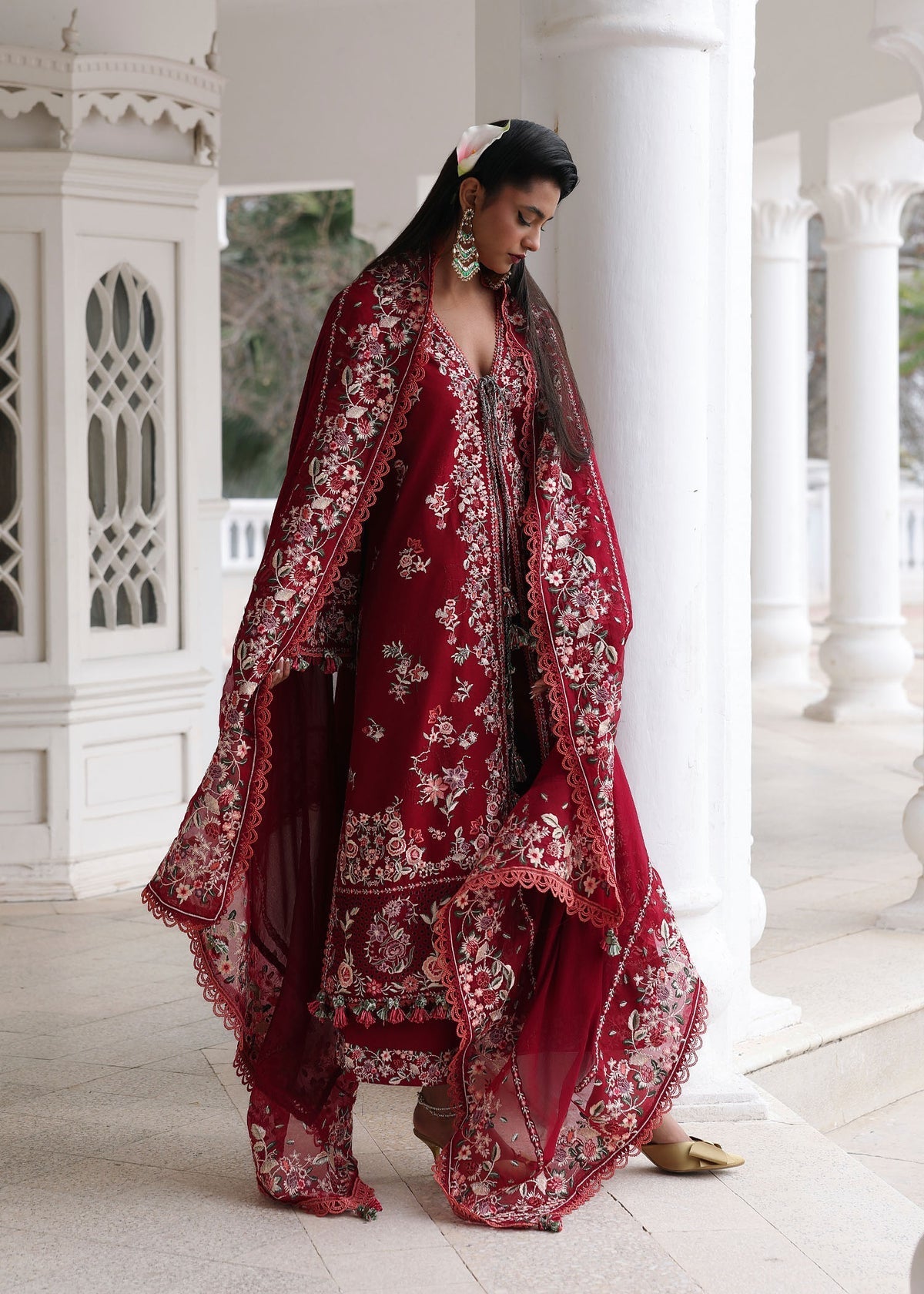 Hussain Rehar | Kalabagh Luxury Lawn 26 | Kastanaa - by Libasekhas UK - Registered Vendor of : Hussain Rehar - 100% Original Designer Dress