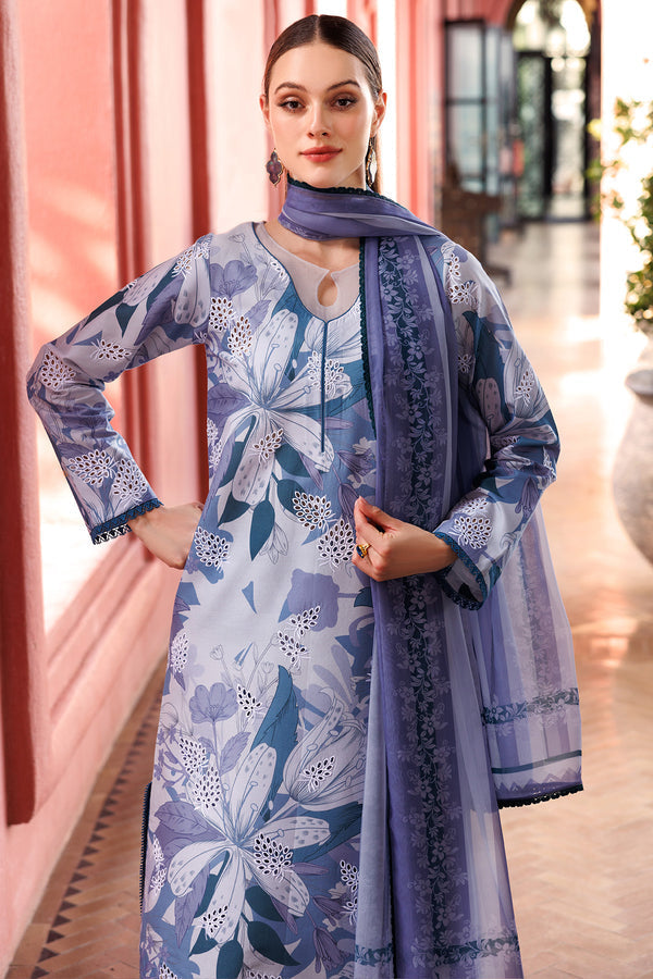 Farasha | Printed Essentials | Blue Passion - by - Libasekhas UK - Registered Vendor of : Farasha - 100% Original Designer Dresss