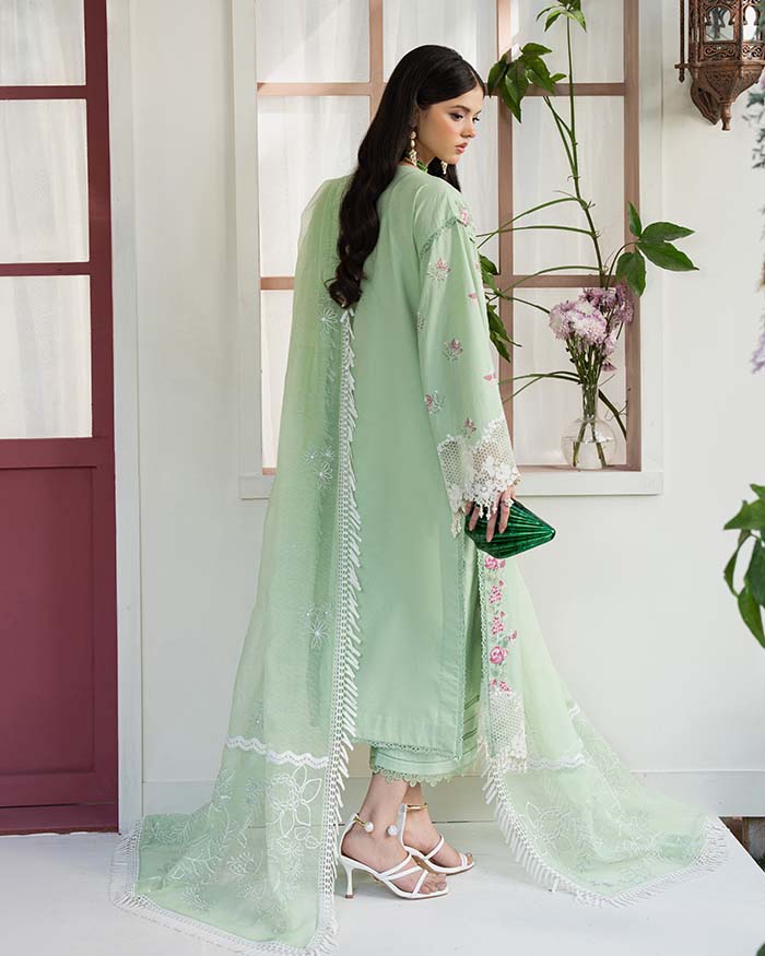 Zevk | Flora Festive Lawn | ROSEMARY - by - Libasekhas UK - Registered Vendor of : Zevk - 100% Original Designer Dresss