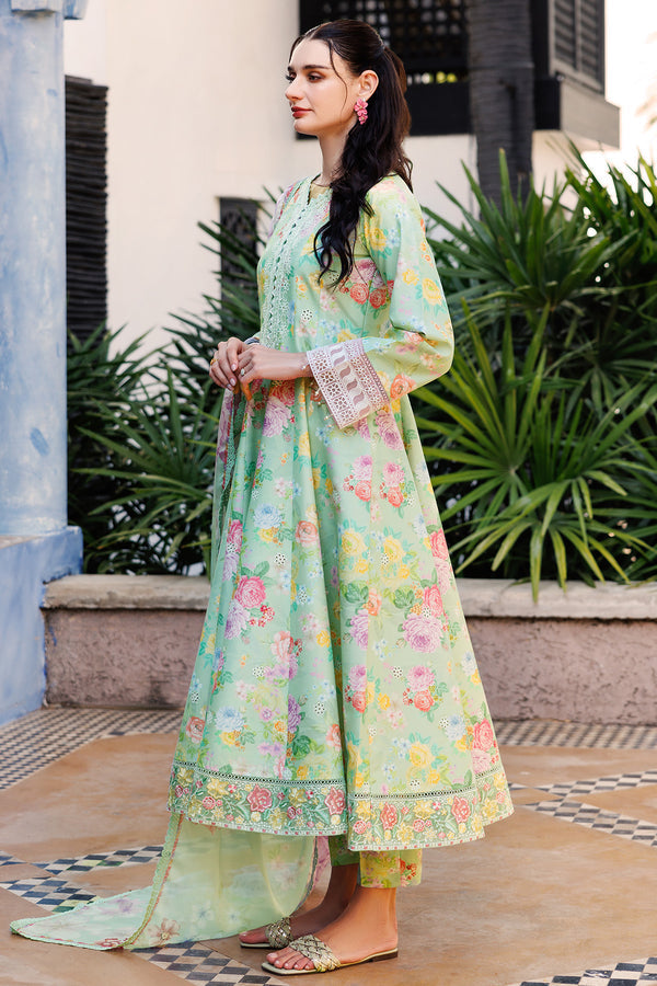 Farasha | Printed Essentials | Mint Dew - by - Libasekhas UK - Registered Vendor of : Farasha - 100% Original Designer Dresss