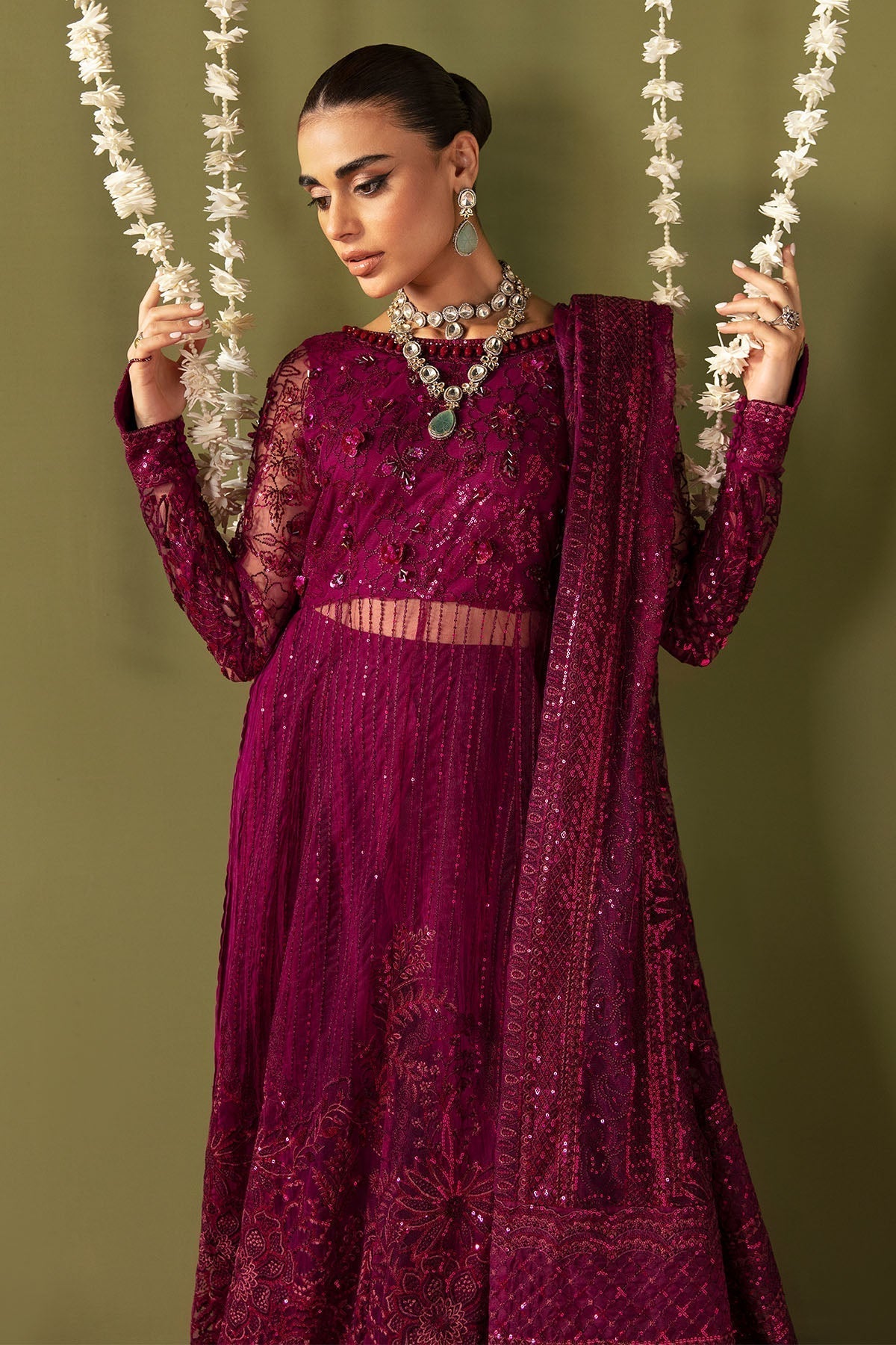 Nureh | Jhoomro Wedding Formals | NL-56 - ANARI - by - Libasekhas UK - Registered Vendor of : Nureh - 100% Original Designer Dresss