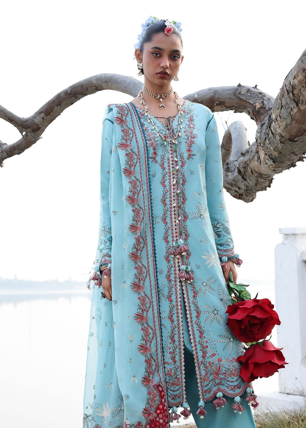 Hussain Rehar | Kalabagh Luxury Lawn 26 | Sepher - by Libasekhas UK - Registered Vendor of : Hussain Rehar - 100% Original Designer Dress