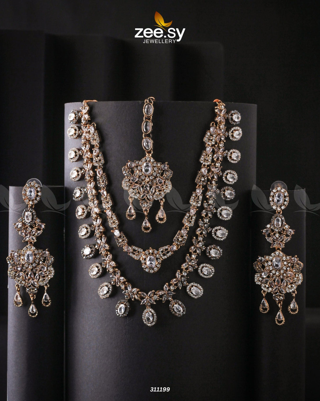 Zarqa Necklace - by - Libasekhas UK - Registered Vendor of : Zeesy - 100% Original Designer Dresss