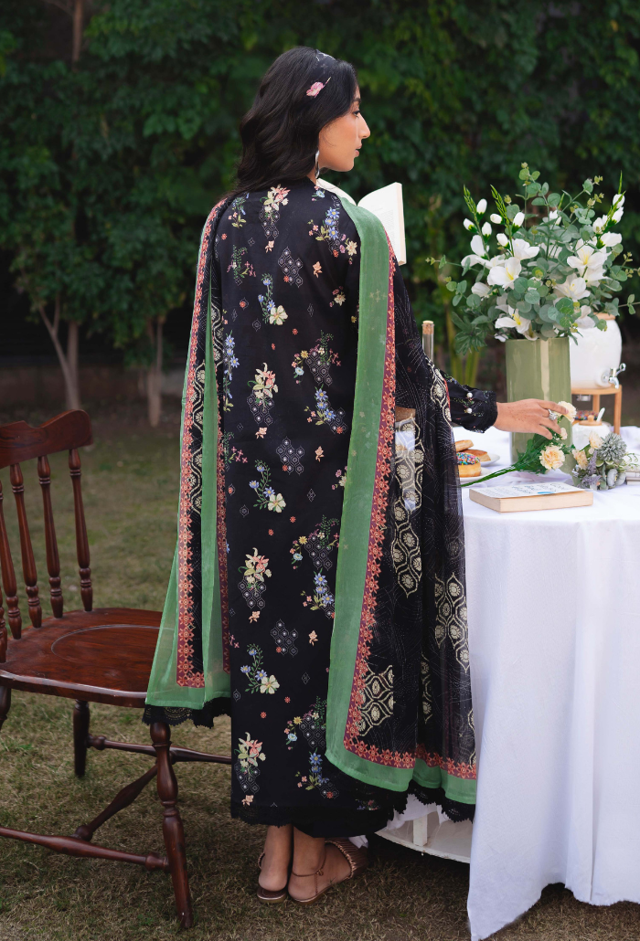Humdum | Gardenia Lawn 24 |Printkari Lawn - PLG 01 - by - Libasekhas UK - Registered Vendor of : HumDum - 100% Original Designer Dresss