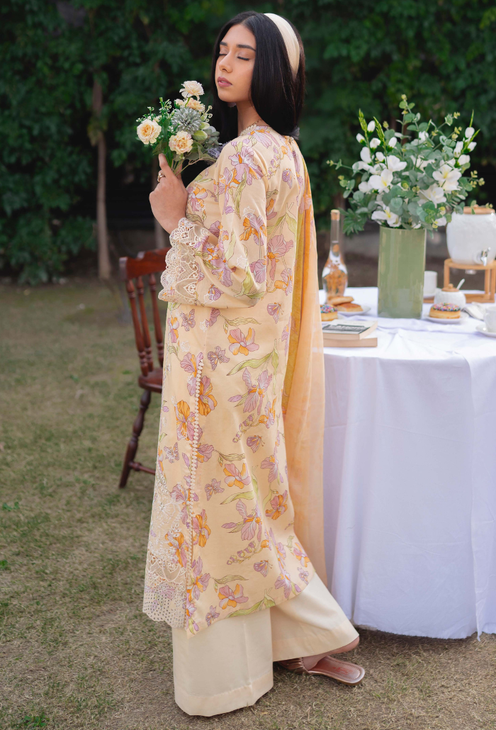 Humdum | Gardenia Lawn 24 | Printkari Lawn PLG 02 - by - Libasekhas UK - Registered Vendor of : HumDum - 100% Original Designer Dresss