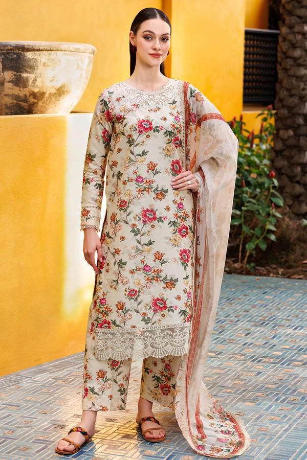 Farasha | Printed Essentials | Ivory Dusk - by - Libasekhas UK - Registered Vendor of : Farasha - 100% Original Designer Dresss
