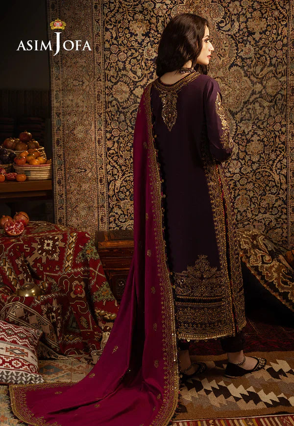 Asim Jofa | Kashmiri Tanka | AJKT 05 - by - Libasekhas UK - Registered Vendor of : Asim Jofa - 100% Original Designer Dresss
