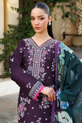 Farasha | Summer Weaves Embroidered Lawn | Plum Allure - by - Libasekhas UK - Registered Vendor of : Farasha - 100% Original Designer Dresss