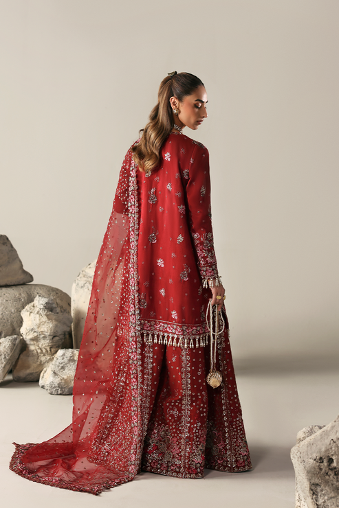 Emaan Adeel | Serein Luxe Silk | SERENITY BLOOM - by Libasekhas UK - Registered Vendor of : Emaan Adeel - 100% Original Designer Dress