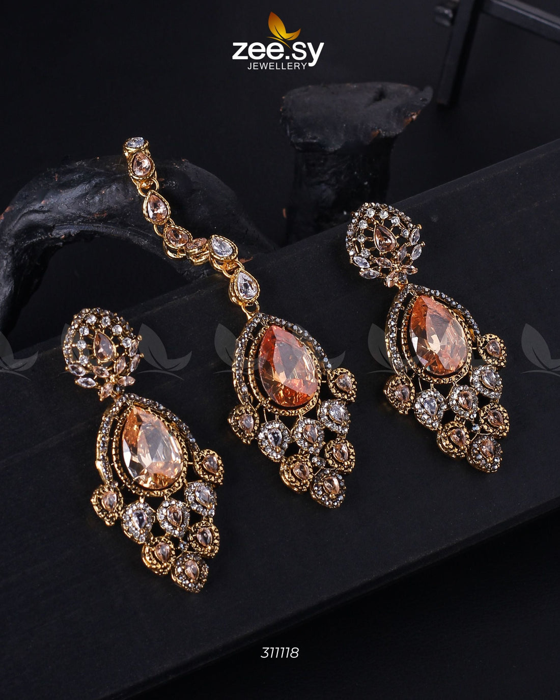 Dangle Earrings - by - Libasekhas UK - Registered Vendor of : Zeesy - 100% Original Designer Dresss