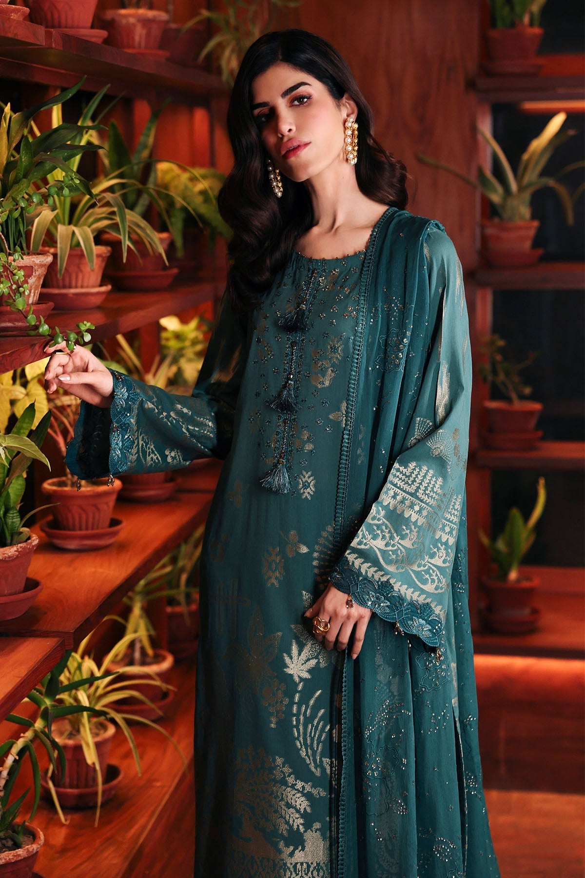 Nureh | Exclusive Jacquard | NE-224 - by Libasekhas UK - Registered Vendor of : Nureh - 100% Original Designer Dress