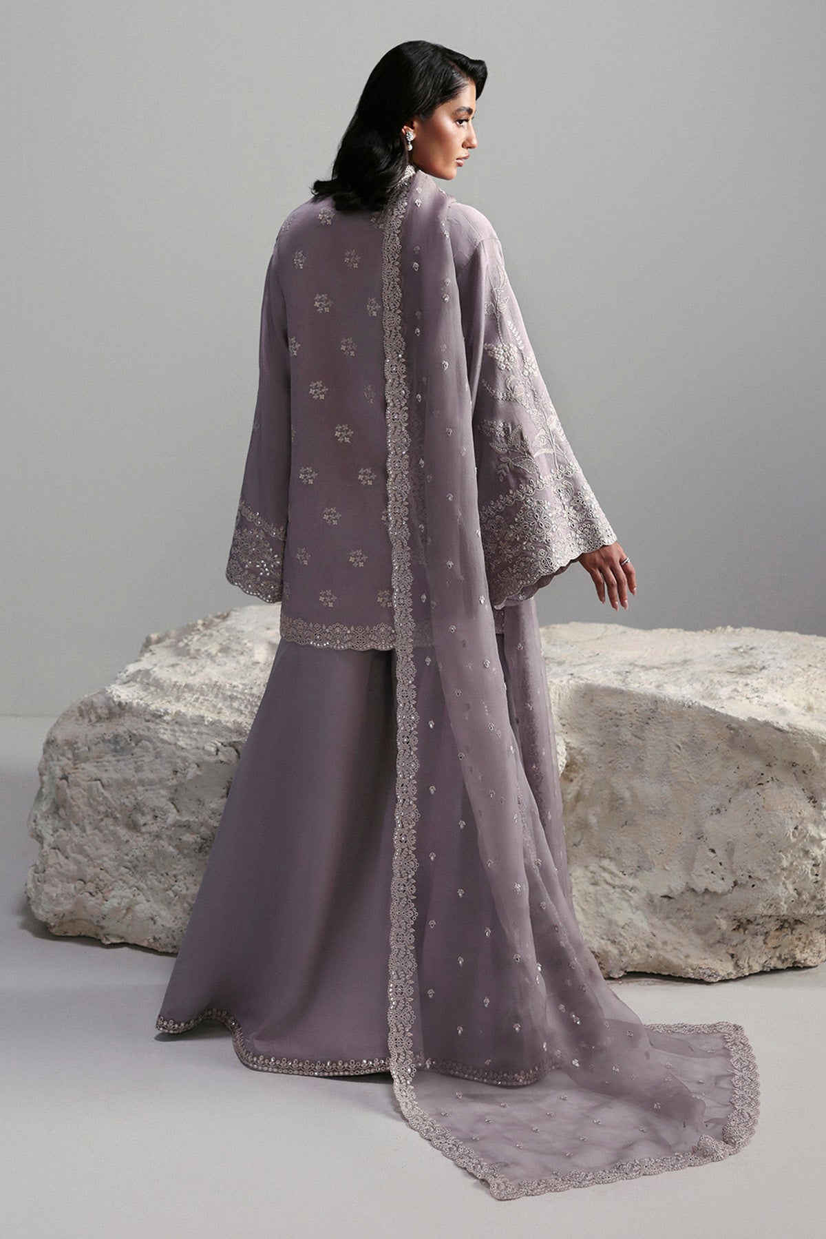 Afrozeh | Slate Ready to Wear | Cressida - by Libasekhas UK - Registered Vendor of : Afrozeh - 100% Original Designer Dress