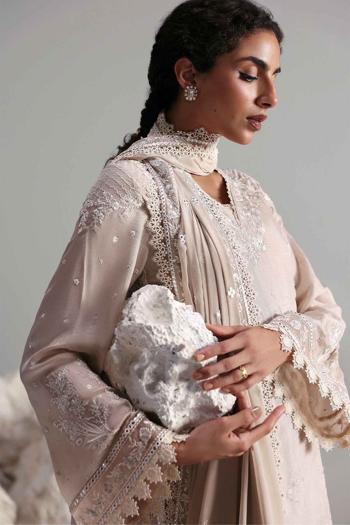 Afrozeh | Slate Ready to Wear | Xavian - by Libasekhas UK - Registered Vendor of : Afrozeh - 100% Original Designer Dress