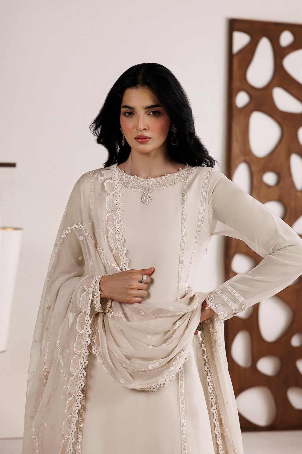 Farasha | Chiffon Essentials 26 | Pearl Garden - by Libasekhas UK - Registered Vendor of : Farasha - 100% Original Designer Dress