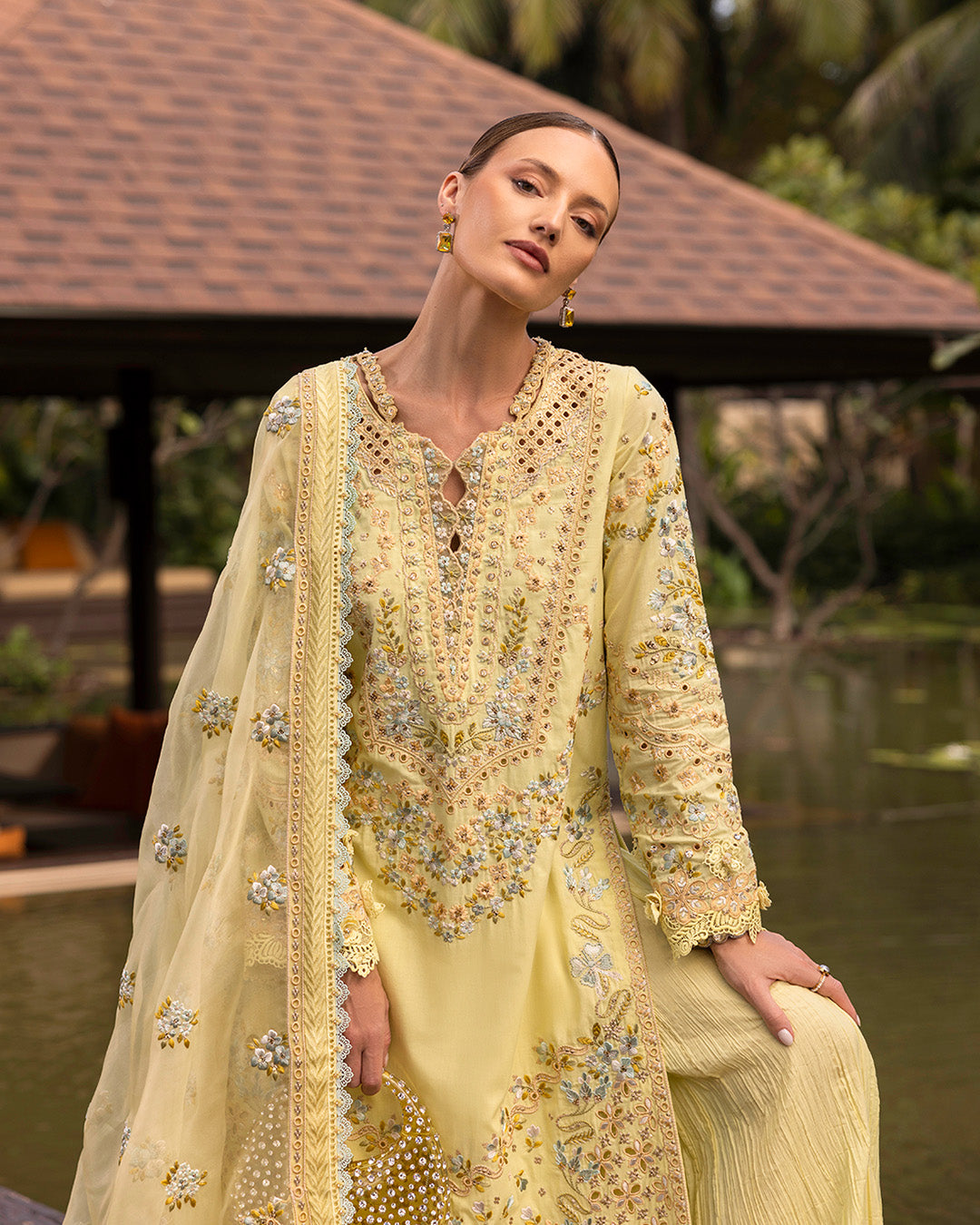 Faiza Saqlain | Zinnia Lawn 25 | Azalea - by - Libasekhas UK - Registered Vendor of : Faiza Saqlain - 100% Original Designer Dresss