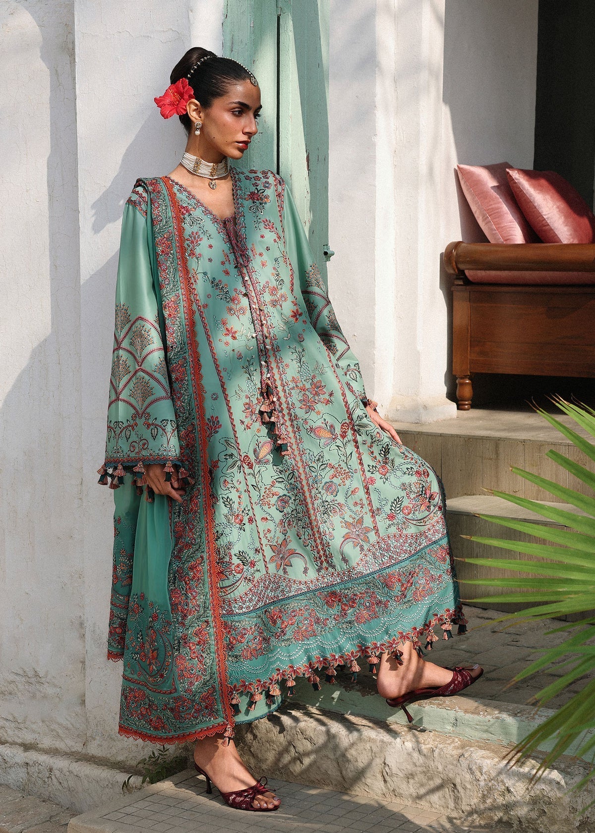 Hussain Rehar | Kalabagh Luxury Lawn 26 | Verdant - by Libasekhas UK - Registered Vendor of : Hussain Rehar - 100% Original Designer Dress