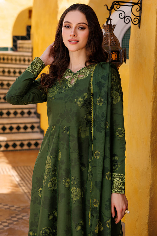 Farasha | Printed Essentials | Sage Charm - by - Libasekhas UK - Registered Vendor of : Farasha - 100% Original Designer Dresss
