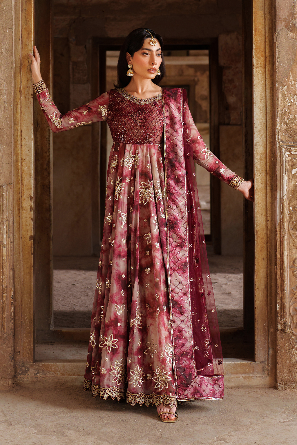 Iznik | Festive Formal | UE-533 Printed Chiffon - by Libasekhas UK - Registered Vendor of : Iznik - 100% Original Designer Dress