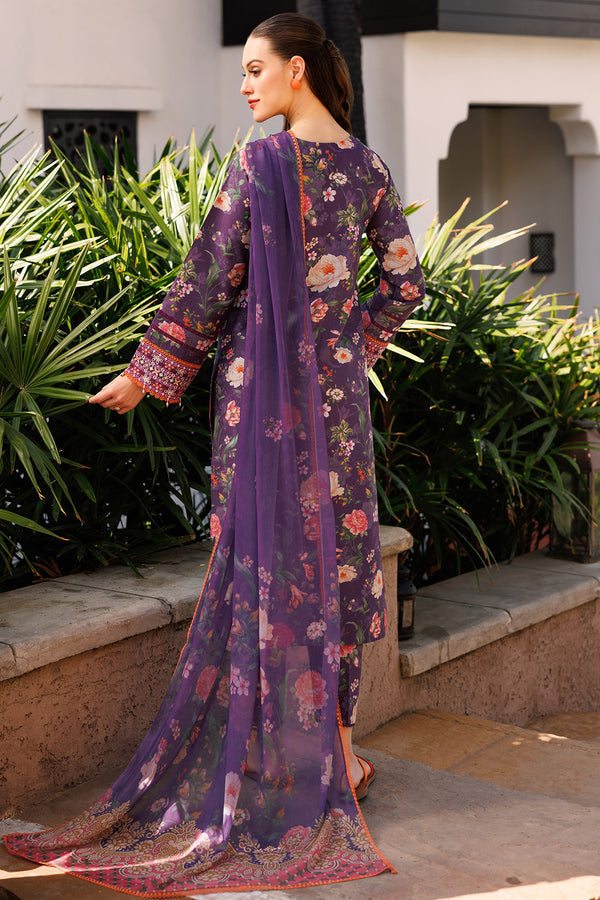 Farasha | Printed Essentials | Majestic Purple - by - Libasekhas UK - Registered Vendor of : Farasha - 100% Original Designer Dresss