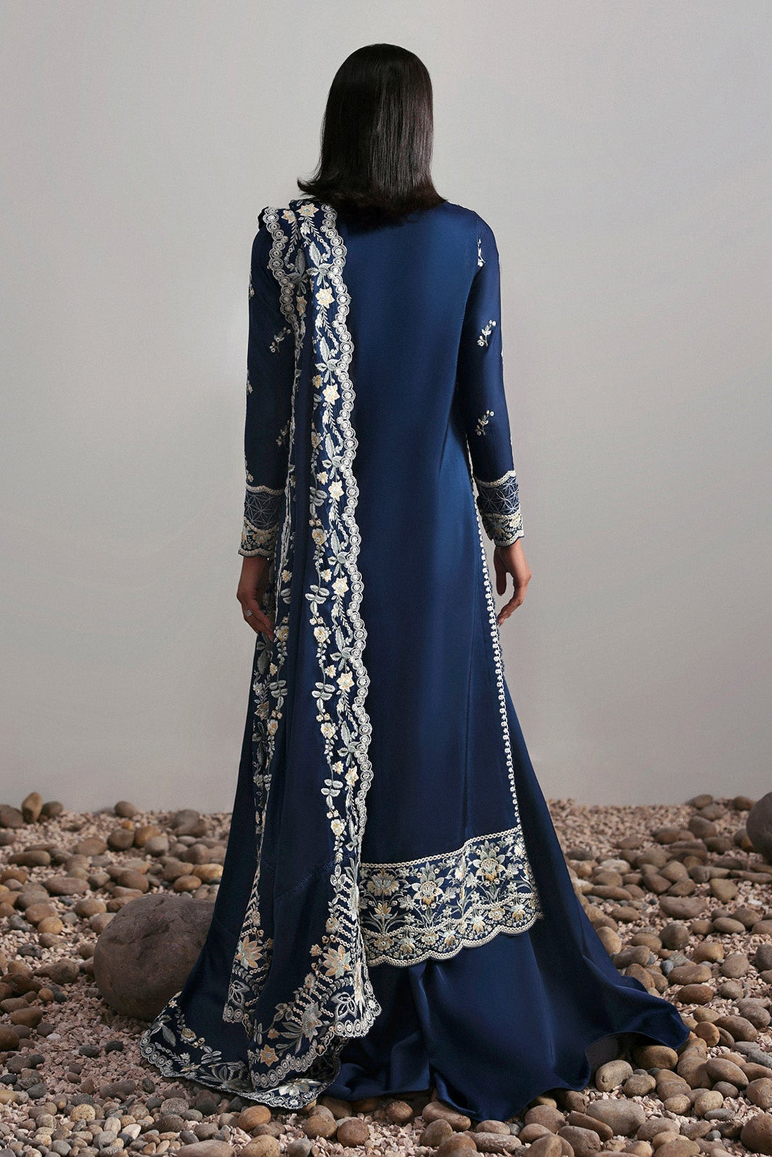 Afrozeh | Slate Ready to Wear | Alara - by Libasekhas UK - Registered Vendor of : Afrozeh - 100% Original Designer Dress