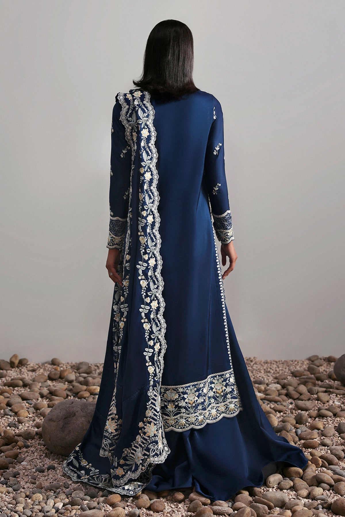 Afrozeh | Slate Ready to Wear | Alara - by Libasekhas UK - Registered Vendor of : Afrozeh - 100% Original Designer Dress