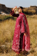Emaan adeel | Sunlit Groove Luxury Lawn 26 | RADIANT ROSE - by Libasekhas UK - Registered Vendor of : Emaan Adeel - 100% Original Designer Dress