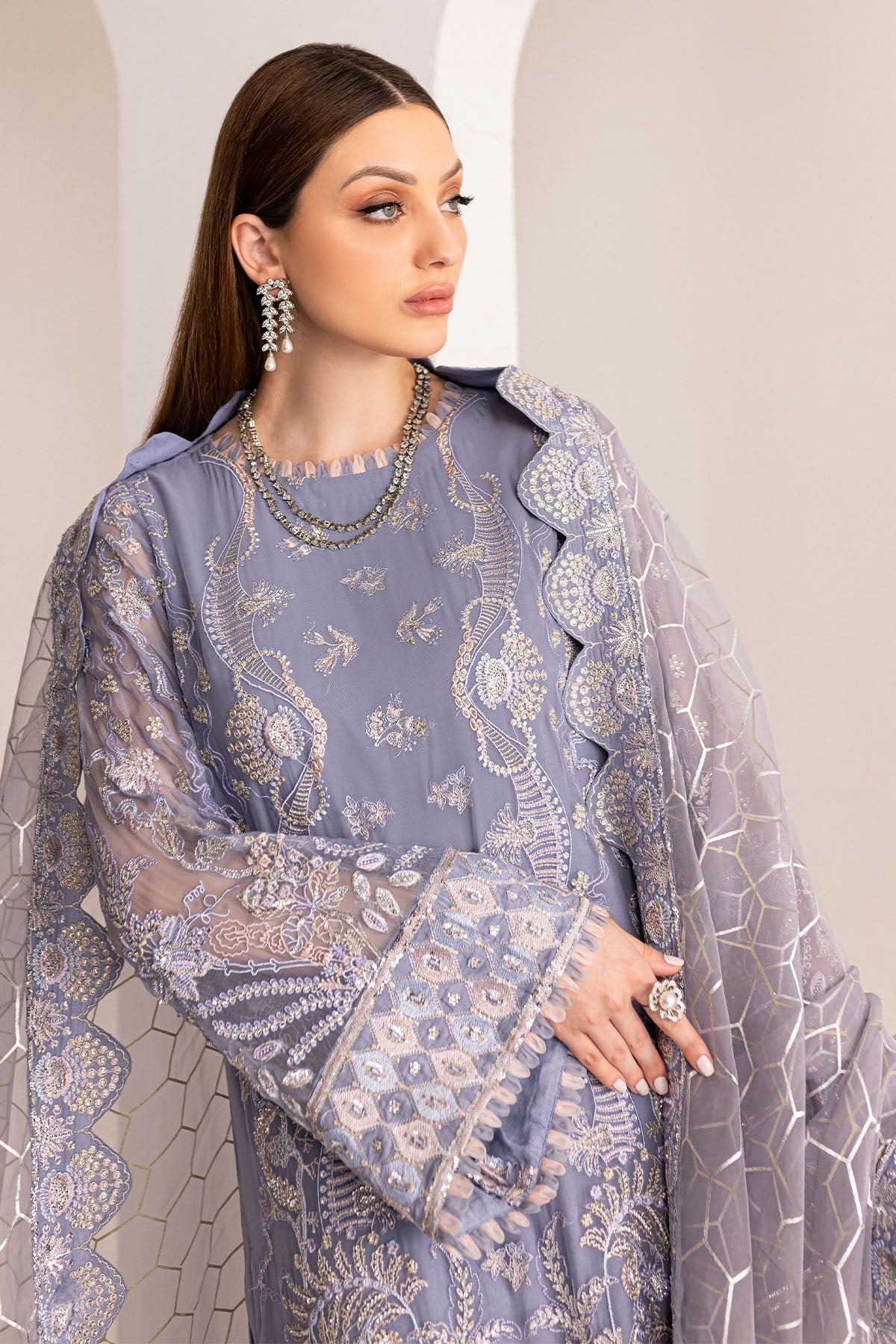 Nureh | Fancy Formals | NP-518 - by - Libasekhas UK - Registered Vendor of : Nureh - 100% Original Designer Dresss