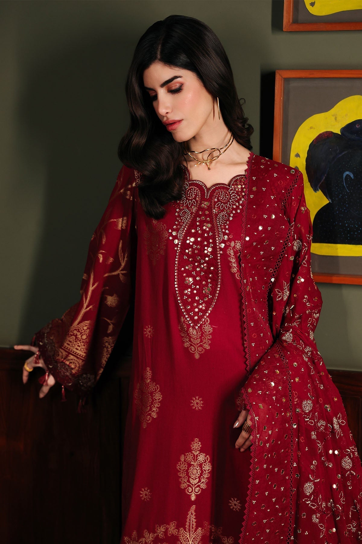 Nureh | Exclusive Jacquard | NE-225 - by Libasekhas UK - Registered Vendor of : Nureh - 100% Original Designer Dress
