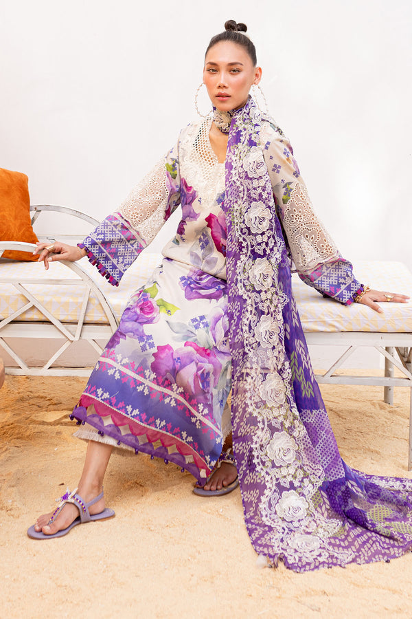 Nureh | Gardenia Lawn 24 | NS-138 A - by - Libasekhas UK - Registered Vendor of : Nureh - 100% Original Designer Dresss