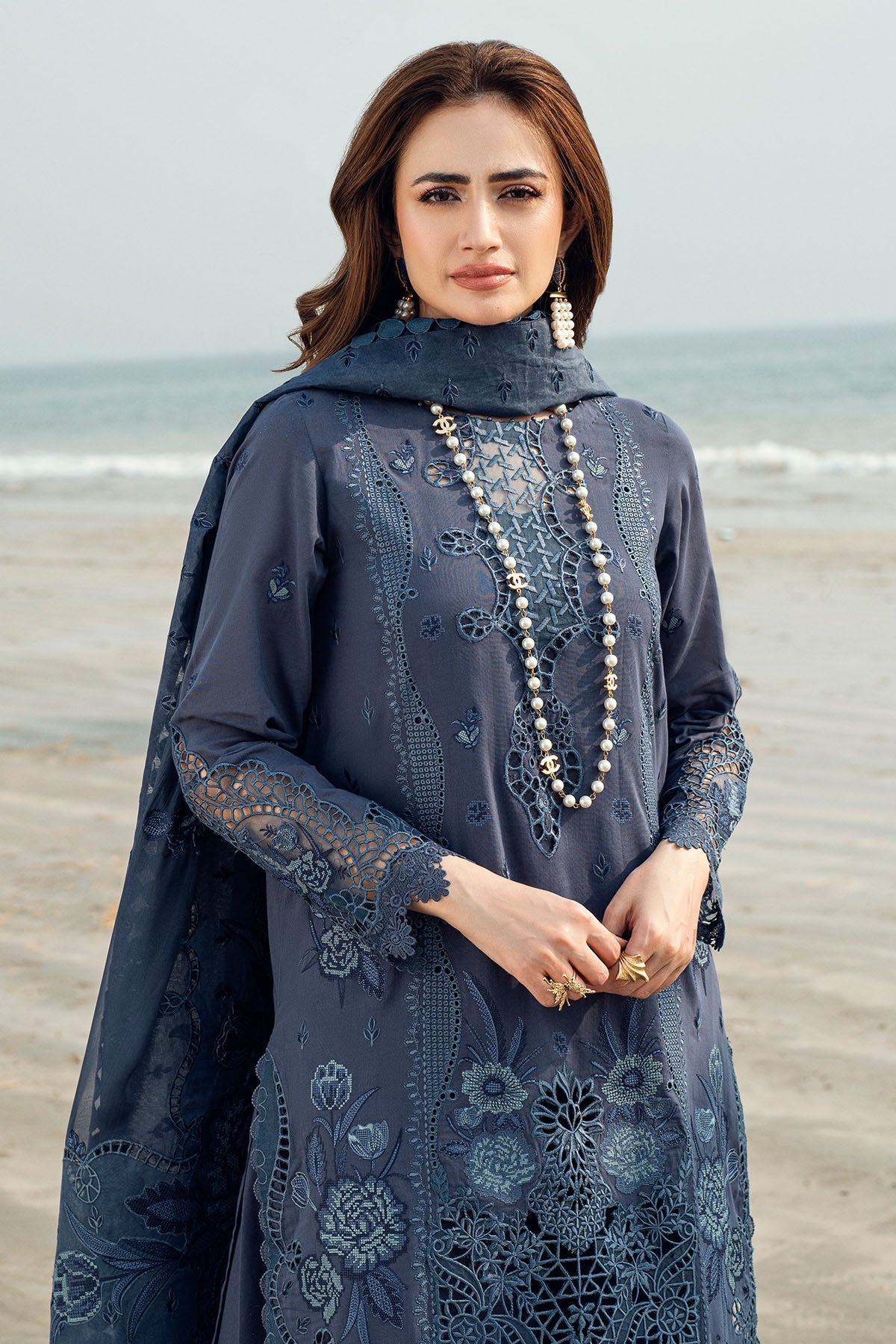 Nureh | Khuwab Luxury Lawn | NE-146 - by - Libasekhas UK - Registered Vendor of : Nureh - 100% Original Designer Dresss