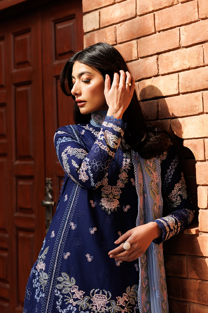 Emaan Adeel | Mirabelle Festive Luxury Lawn | PETAL POSH - by Libasekhas UK - Registered Vendor of : Emaan Adeel - 100% Original Designer Dress