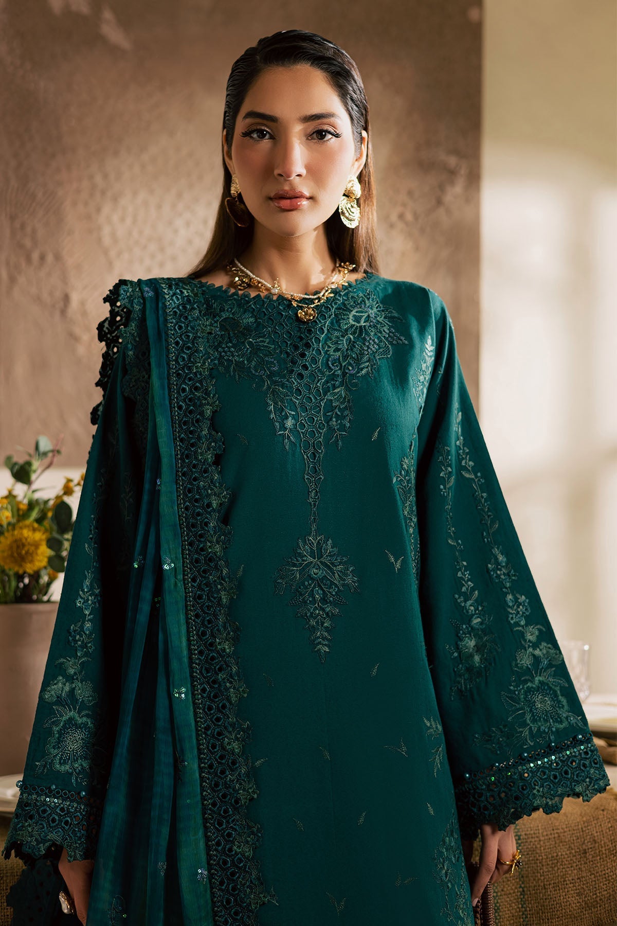 Nureh | Karandi Collection | NE-220 - by Libasekhas UK - Registered Vendor of : Nureh - 100% Original Designer Dress