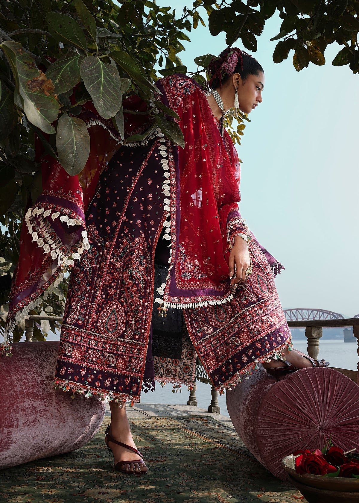 Hussain Rehar | Kalabagh Luxury Lawn 26 | Nihdi - by Libasekhas UK - Registered Vendor of : Hussain Rehar - 100% Original Designer Dress