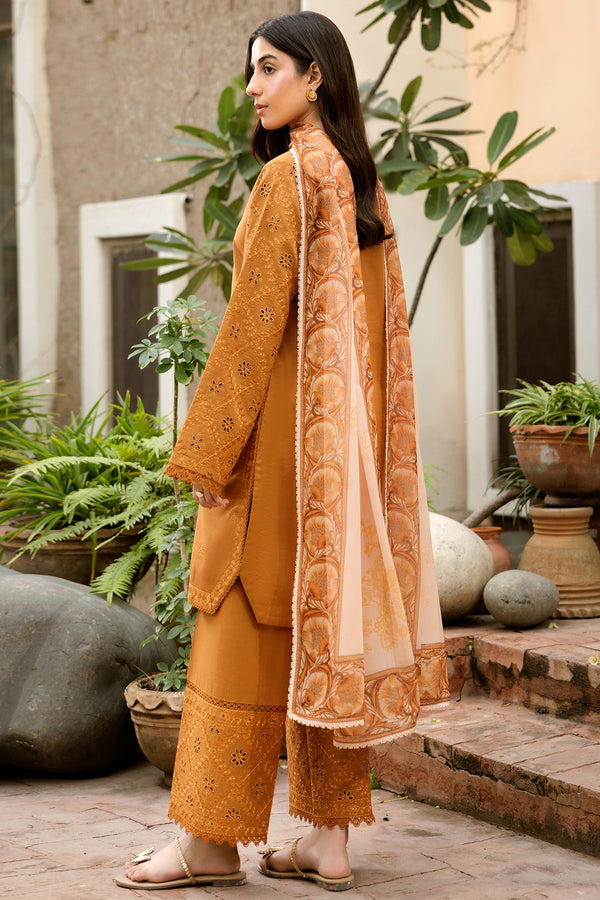 Farasha | Summer Weaves Embroidered Lawn | Golden Dusk - by - Libasekhas UK - Registered Vendor of : Farasha - 100% Original Designer Dresss