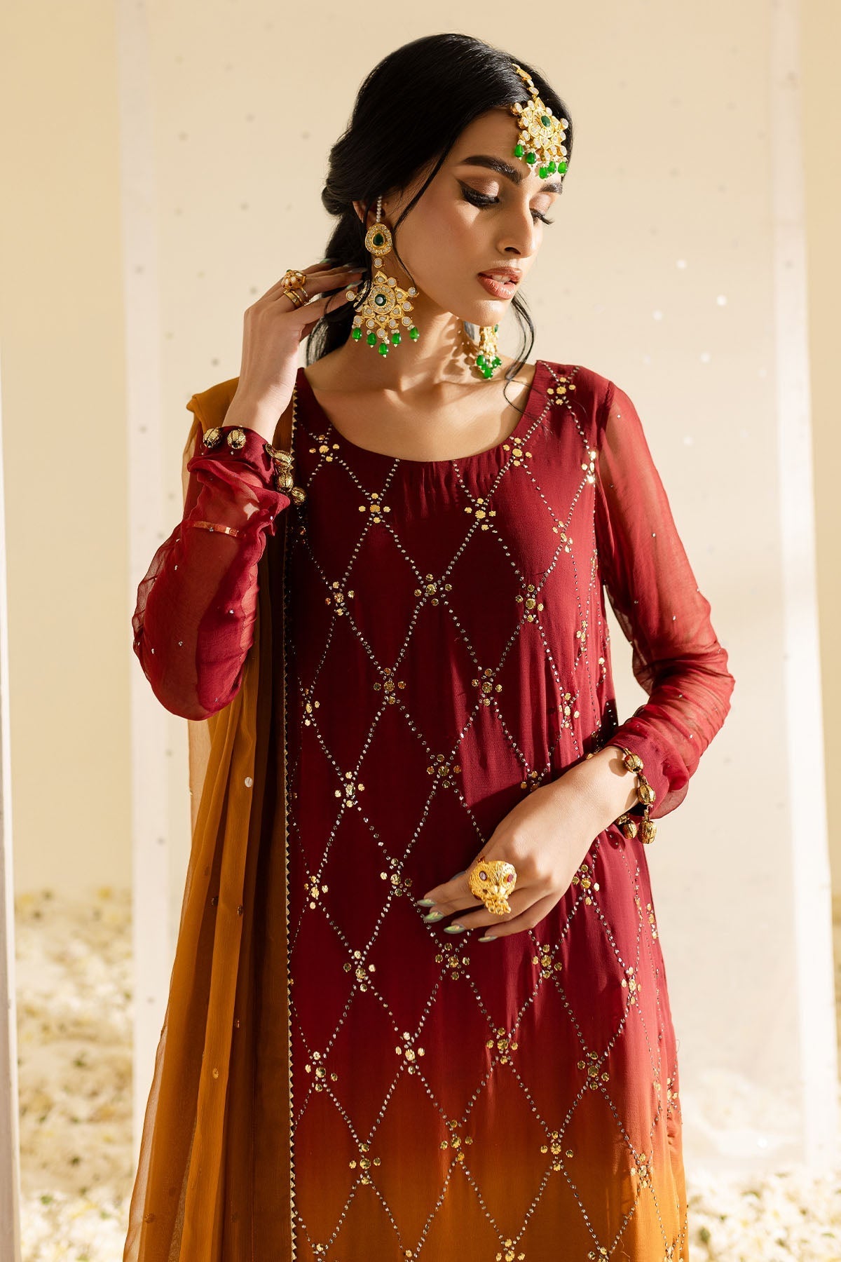 Nureh | Mukeshkari Formals | MK-09 - by Libasekhas UK - Registered Vendor of : Nureh - 100% Original Designer Dress