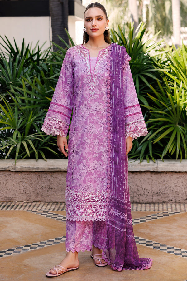 Farasha | Printed Essentials | Lavender Rush - by - Libasekhas UK - Registered Vendor of : Farasha - 100% Original Designer Dresss