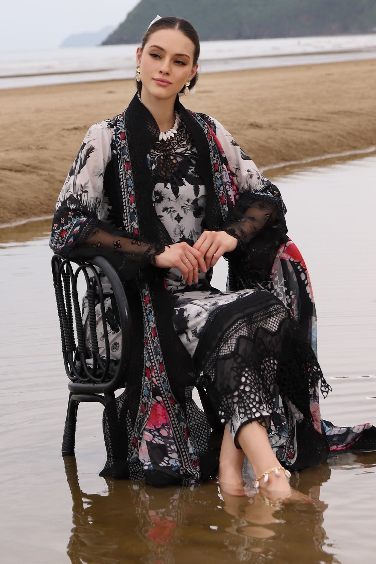 Nureh | Gardenia Embroidered Lawn 25 | NSG-175 - by - Libasekhas UK - Registered Vendor of : Nureh - 100% Original Designer Dresss