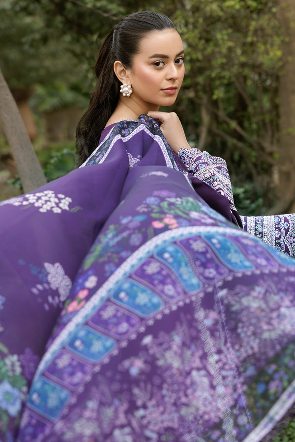 Farasha | Summer Weaves Embroidered Lawn | Regal Iris - by - Libasekhas UK - Registered Vendor of : Farasha - 100% Original Designer Dresss