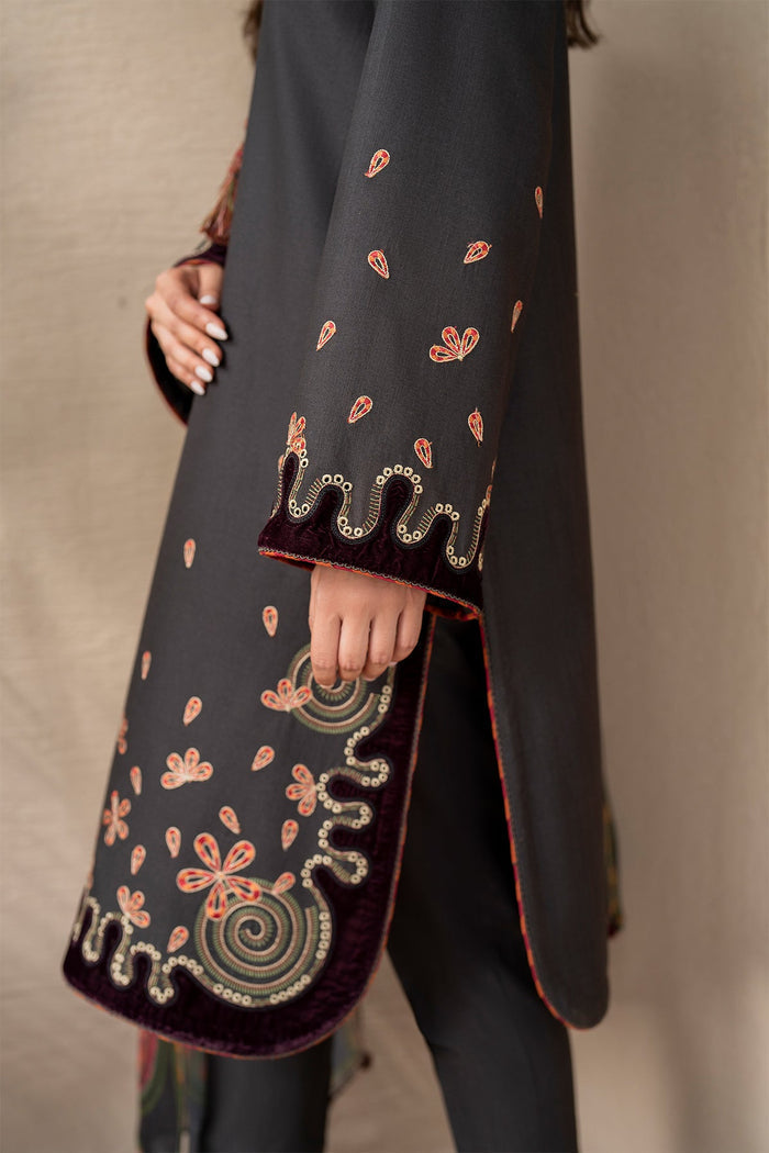 Jazmin | Winter Edition 24 | KHADDAR UW-0047 - by - Libasekhas UK - Registered Vendor of : Jazmin - 100% Original Designer Dresss