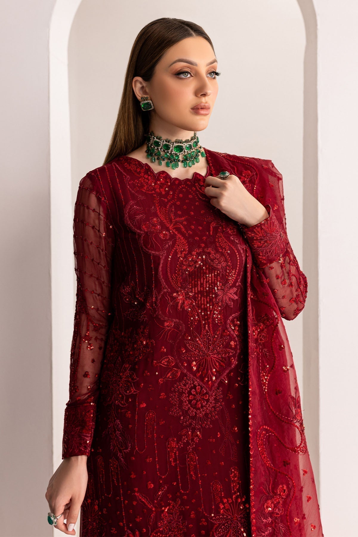 Nureh | Fancy Formals | NP-516 - by - Libasekhas UK - Registered Vendor of : Nureh - 100% Original Designer Dresss