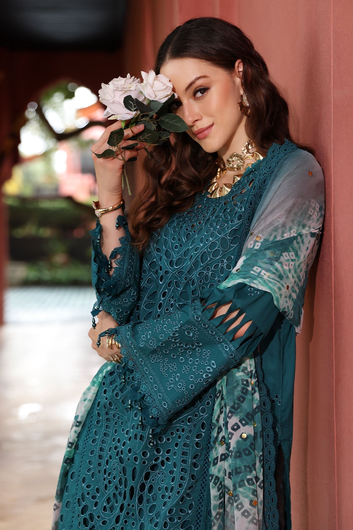 Nureh | Bazaar Lawn 25 | NE-107 - by - Libasekhas UK - Registered Vendor of : Nureh - 100% Original Designer Dresss