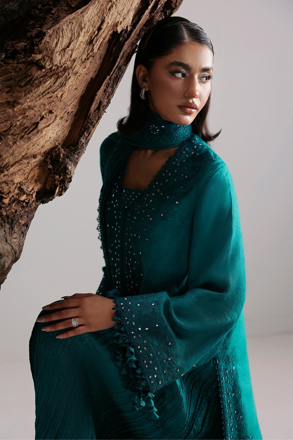 Afrozeh | Slate Ready to Wear | Valentena - by Libasekhas UK - Registered Vendor of : Afrozeh - 100% Original Designer Dress