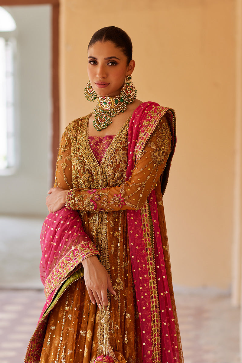 Mina Hassan | Formal Dholki Collection | Nour - by - Libasekhas UK - Registered Vendor of : Mina Hassan - 100% Original Designer Dresss