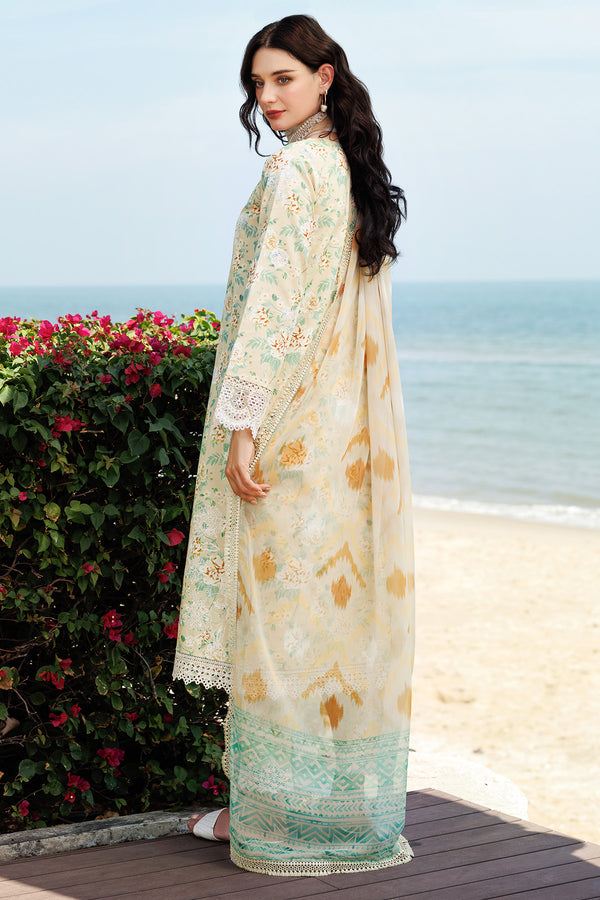 Farasha | Printed Essentials | Lush Cream - by - Libasekhas UK - Registered Vendor of : Farasha - 100% Original Designer Dresss