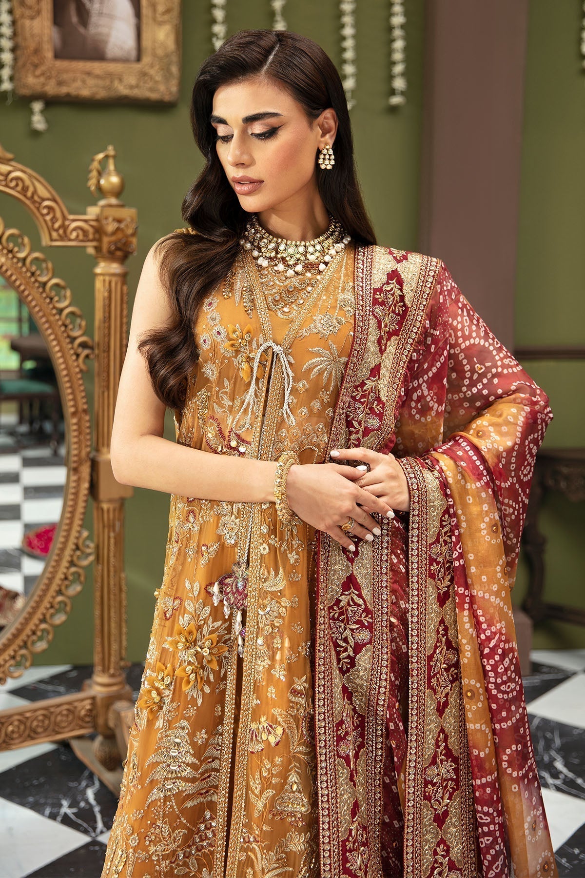 Nureh | Jhoomro Wedding Formals | NL-52 - ZAWIYA - by - Libasekhas UK - Registered Vendor of : Nureh - 100% Original Designer Dresss