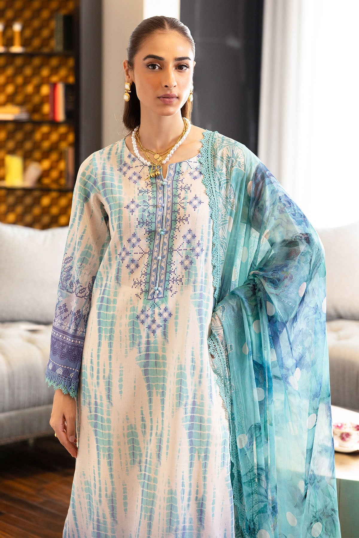 Nureh | Printed lawn 25 | SP-117 - by - Libasekhas UK - Registered Vendor of : Nureh - 100% Original Designer Dresss