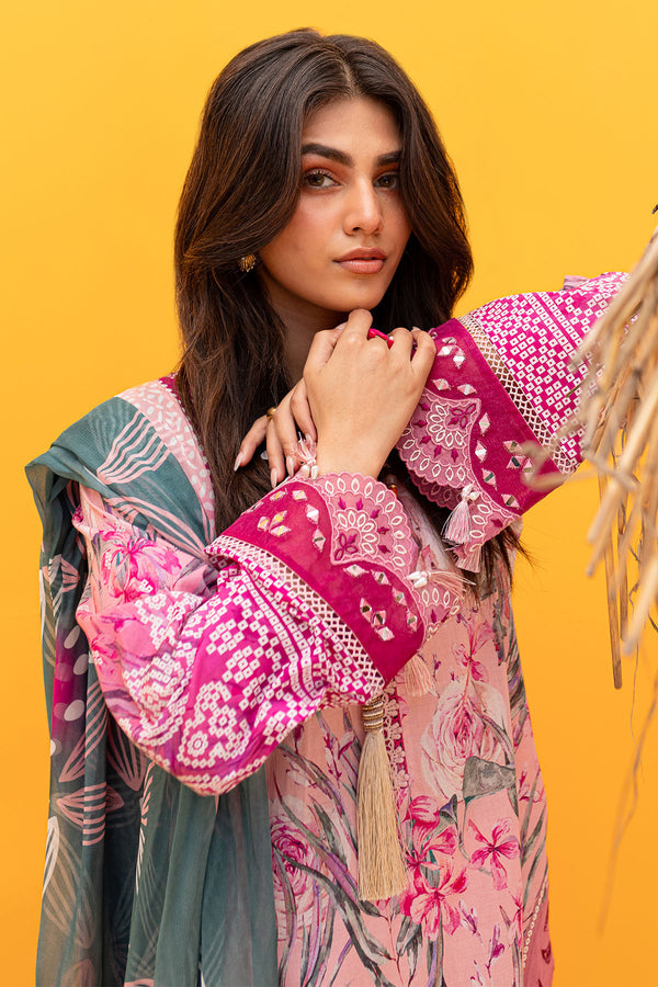 Nureh | Gardenia Lawn 24 | NS-135 A - by - Libasekhas UK - Registered Vendor of : Nureh - 100% Original Designer Dresss