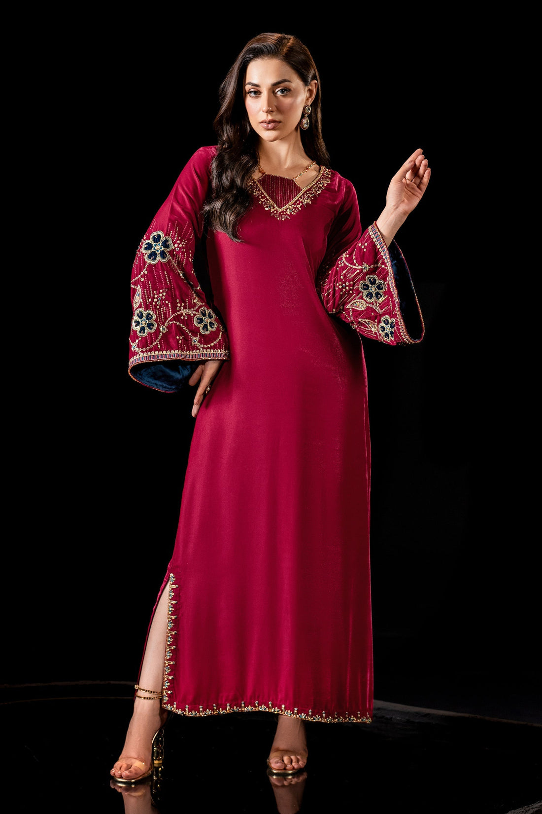Naqshi | Makhmal 24 | NINA - by - Libasekhas UK - Registered Vendor of : Naqshi - 100% Original Designer Dresss
