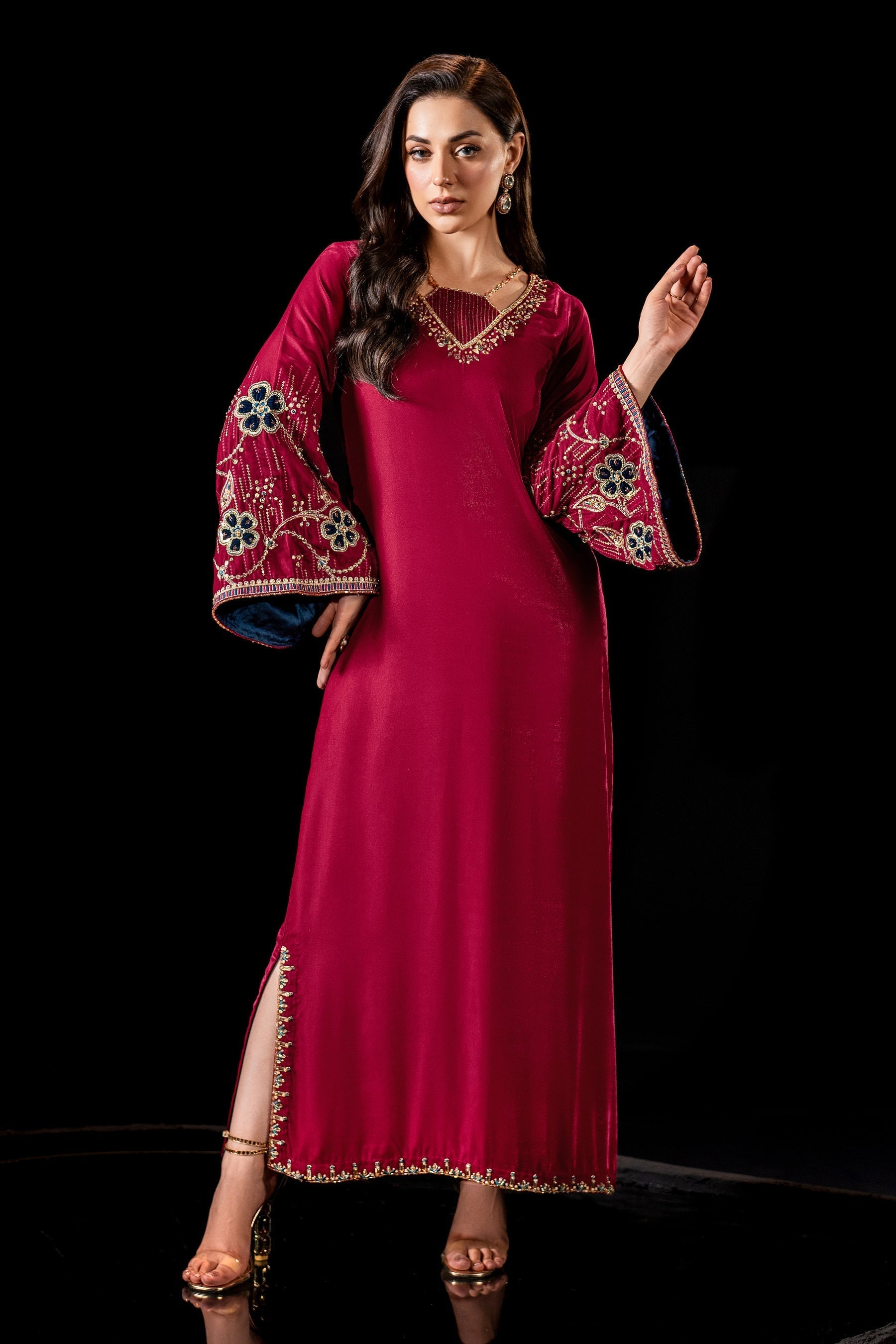 Naqshi | Makhmal 24 | NINA - by - Libasekhas UK - Registered Vendor of : Naqshi - 100% Original Designer Dresss
